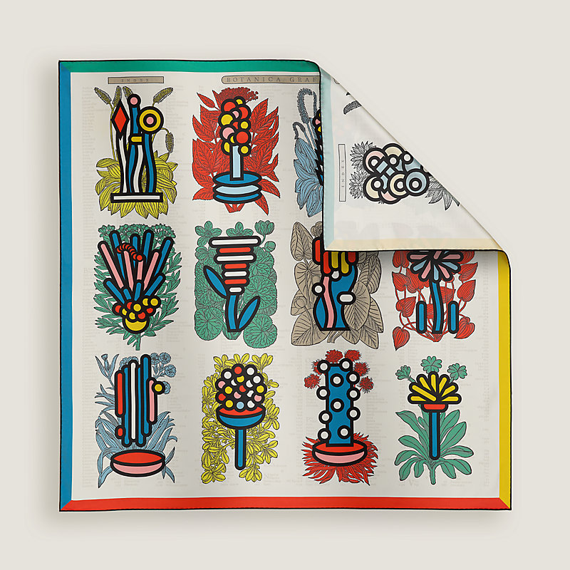 植物图鉴”90双面方巾| Hermès - 爱马仕官网 植物图鉴”90双面方巾| Hermès - 爱马仕官网